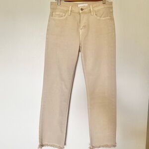 Vervet Beige Straight-Leg Jeans